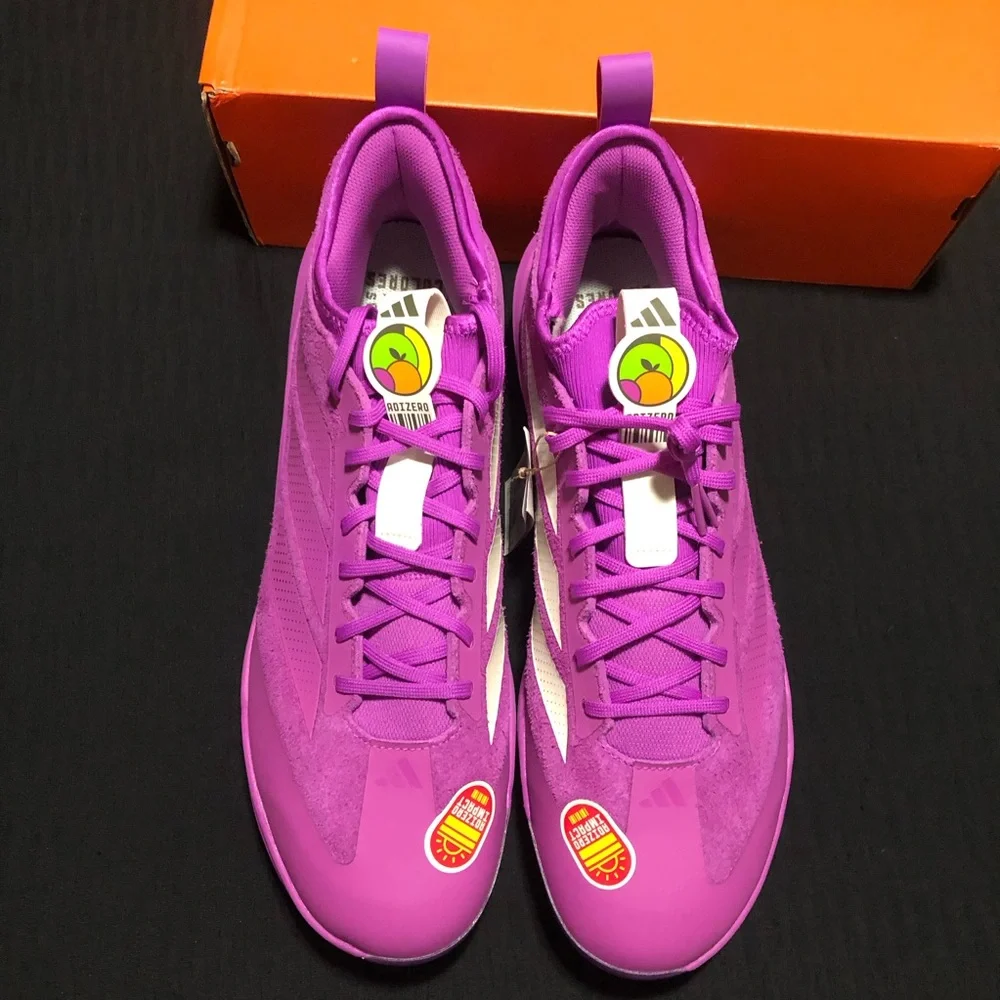 Adidas Adizero Impact TPU 2.0 BSB SOMOS Purple Baseball Cleats Size 16 JS2981
